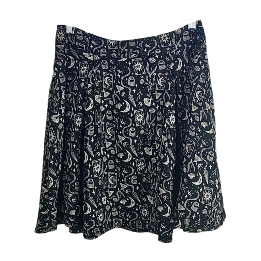 gothic pleated mini skirt